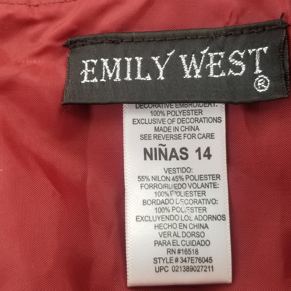 🌵 Emily West Formal Dress Burgundy Taffeta - Picture 8 of 8